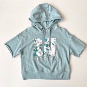 Calvin Klein Performance Short-Sleeve Hoodie, Size S Small Activewear
